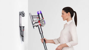 Вертикална прахосмукачка Dyson V10 Absolute 44888301, 525W, 29.4V, 0.76 л, Автономия 60 мин, Сив/Оранжев