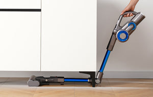 Безжична вертикална прахосмукачка JIMMY H8 UP, Всмукателна мощност 160AW, Мощност 500W, Автономност 60 мин, Син