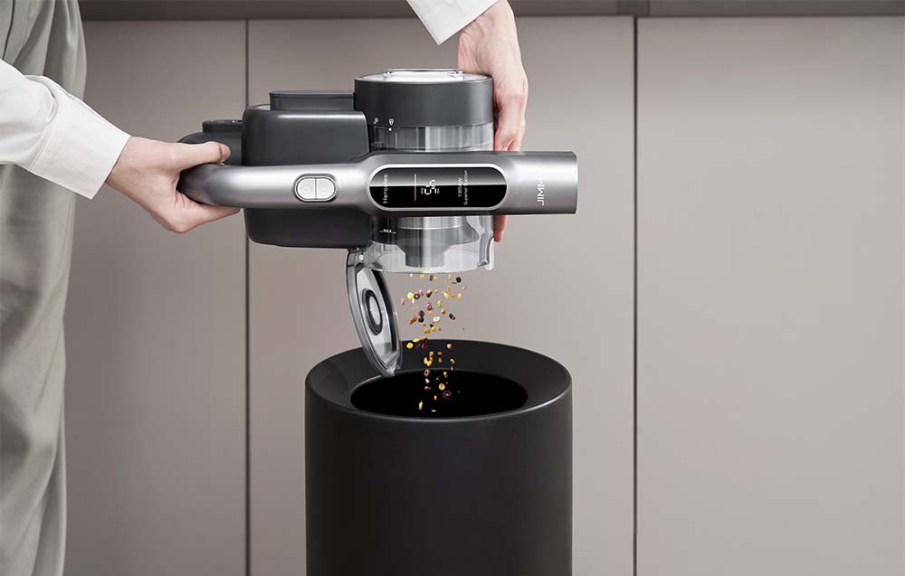 Вертикална прахосмукачка JIMMY H8 FLEX Cordless Vacuum Cleaner, Мощност 550W, 185 AW, Автономия 65 мин, Черен/Сив