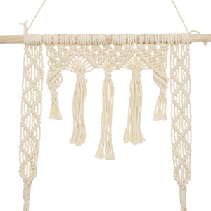 Рафт за стена atmosphera, Макраме и MDF, 60x20x80 см