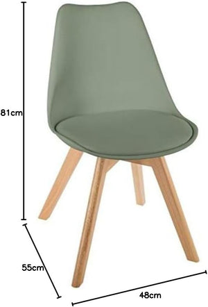 Трапезен стол atmosphera Baya, Полипропилен, Бук