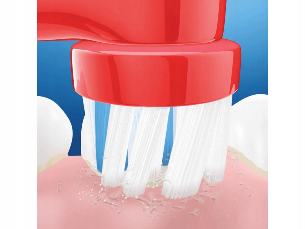 Детска електрическа четка за зъби Oral-B Vitality Pro Kids, Колите, Червен