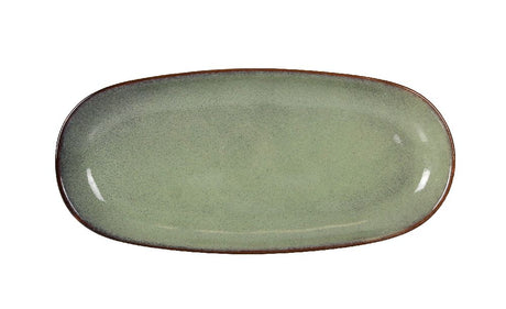 Плато овал LA MEDITERRANEA Macarella Green, Порцелан