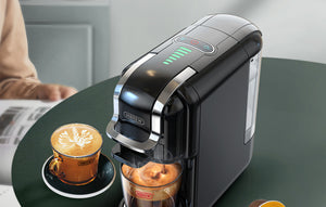 Мултифункционална 5в1 Еспресо Кафемашина Hibrew  H2B за мляно кафе, капсули Nespresso, Dolce Gusto, Lavazza, Ese pods, K-cup, 1450 w, 19 bar, Черен