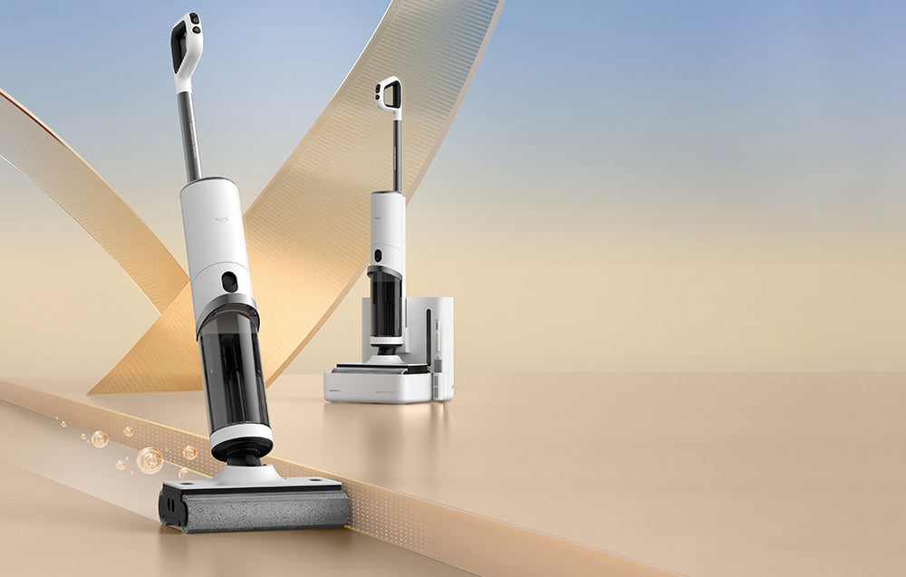 Прахосмукачка Deerma, 230 W, 5000 mAh, 700/500 ml, Бял