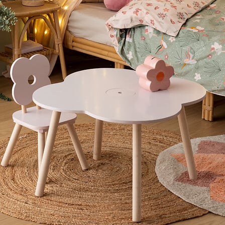 Детско столче atmosphera Flower, MDF, Розов