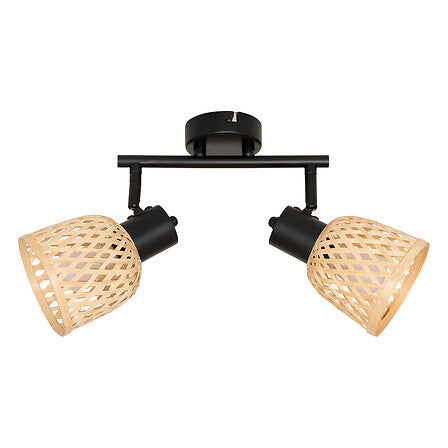 Лампа atmosphera Lio, 28x17x18 cm, Метал, Бамбук