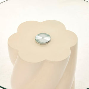 Холна маса atmosphera Torsie, Слонова кост, Ø50 см