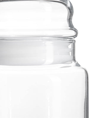 Стъклен буркан с капак за съхранение LAV Sera, 635 мл, 2бр