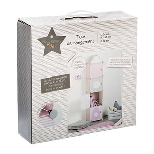 Детски шкаф за съхранение atmosphera Tower, 4 отделения, 34x140x32 cm