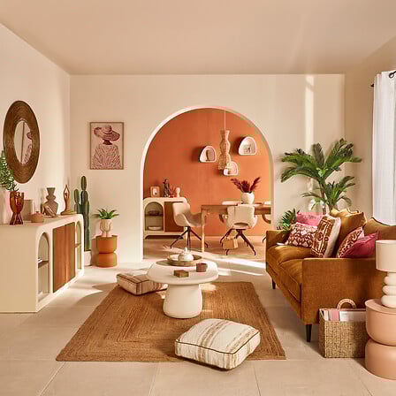 Холна маса atmosphera Dumka, MDF, Слонова Кост, 110x65 cm