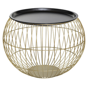 Холна маса atmosphera Alya, Метал, Златист, 2 броя