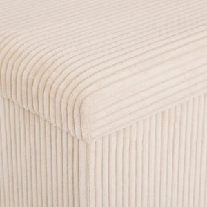 Пуф със съхранение atmosphera Arum, Рипсено кадифе, Сгъваем, 38x38 cm