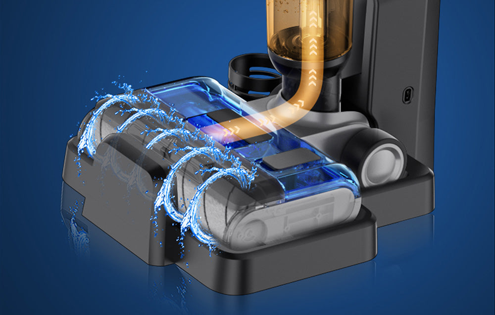 Безжична прахосмукачка и моп JIMMY HW10, 18 000Pa, 400W