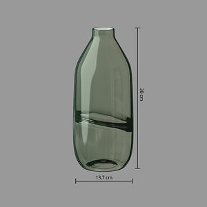 Vază Atmosphera Line, 30cm, sticlă, gri