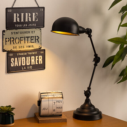 Настолна лампа atmosphera Basalt, 55 cm, Бетон