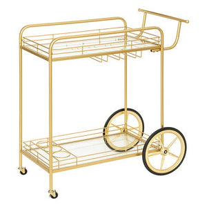 Помощна маса atmosphera Antonella, Стъкло и Метал, Златист