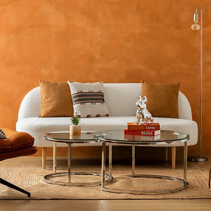 Двуместен диван atmosphera Insi, Букле, 172x75x72 cm