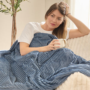 Одеяло atmosphera Arum, Син, 240x220 cm