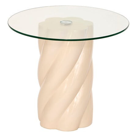 Холна маса atmosphera Torsie, Слонова кост, Ø50 см