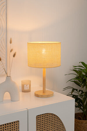 Настолна лампа atmosphera Della, 42 см, Естествено дърво