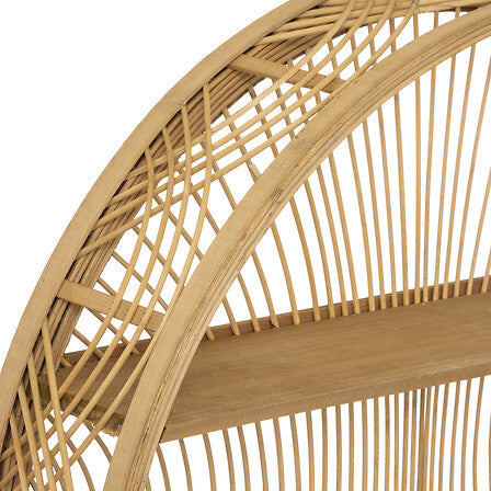 Рафт за стена atmosphera Inacio, Бамбук, Ø70 см