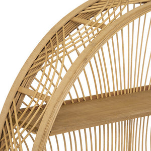 Рафт за стена atmosphera Inacio, Бамбук, Ø70 см