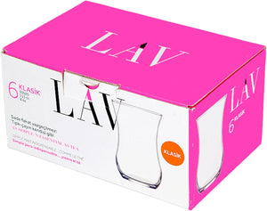 Сет чаши за турски чай LAV Klasik, 115 мл, 6 бр