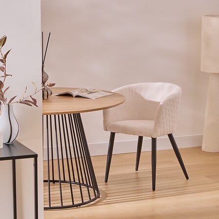 Трапезен стол с подлакътници atmosphera Marlo, Шенил