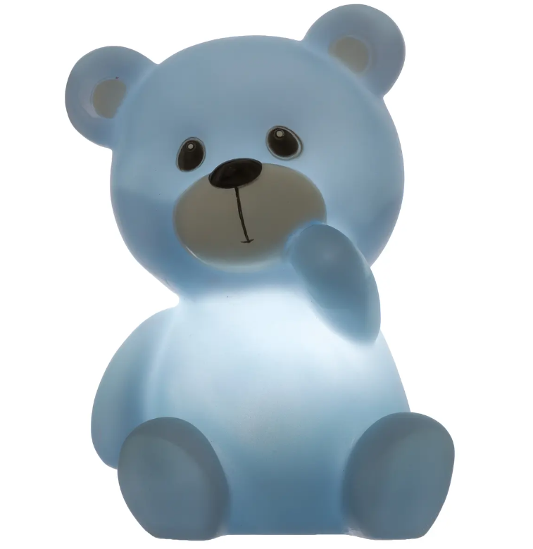 Детска нощна лампа atmosphera Teddy Bear, Включени батерии, 14 см