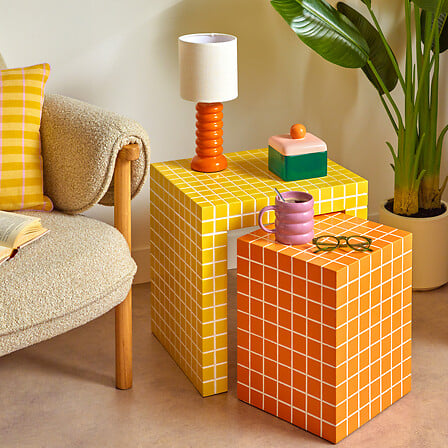 Сет холни маси atmosphera Betsy, Асорти, 45 cm, 2 бр