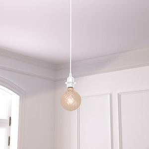 Окачващ кабел за пендел atmosphera Noe, 80 cm, Бял