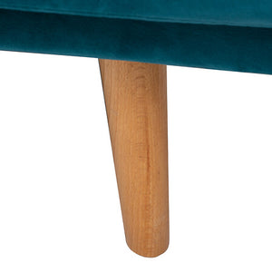 Триместен разтегателен диван atmosphera Jack, Велур, Тюркоаз, 214x86x83 cm