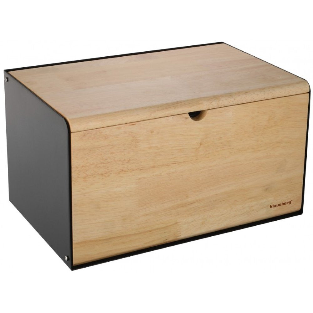 Кутия за хляб Klausberg, Метал, Бамбук, 36x22x20 cm