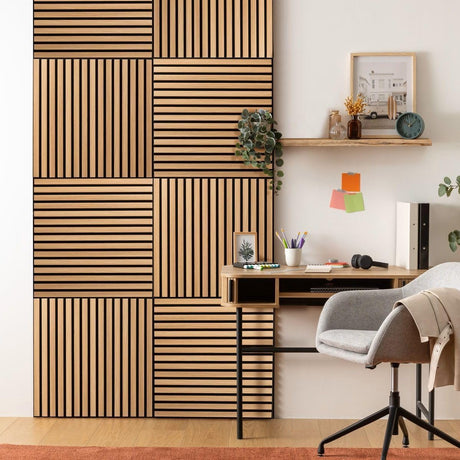 Акустичен декоративен стенен панел atmosphera Colva, MDF, 60x60 cm