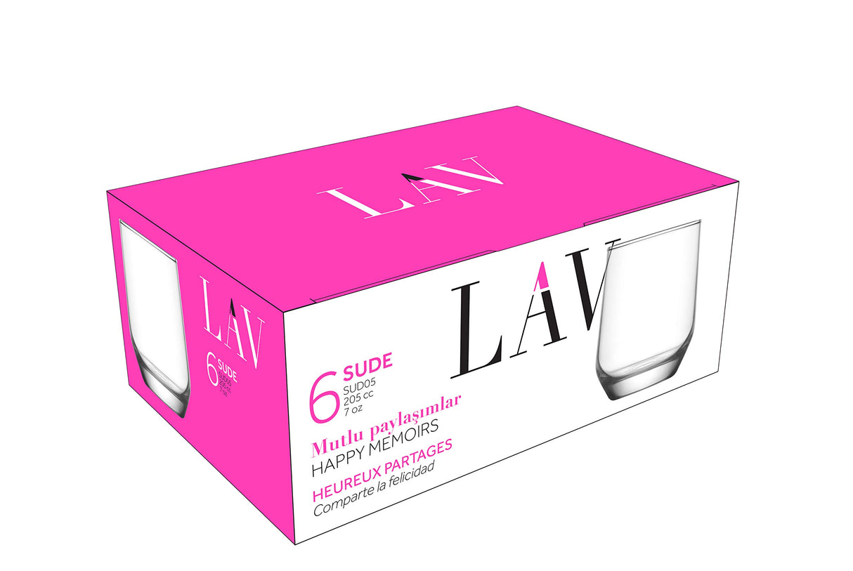 Сет чаши за сок LAV Sude, 205 мл, 6 бр