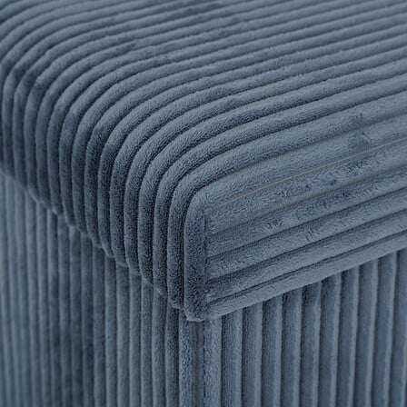 Пейка със съхранение atmosphera Arum, Рипсено кадифе, Сгъваема, 76x38 cm