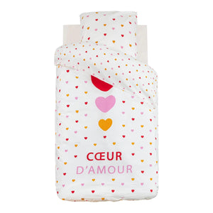 Детско двулицево спално бельо atmosphera Love, 140x200 cm, Памук