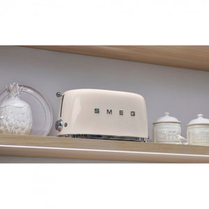 Тостер SMEG TSF02CREU, 1500W, 4 филии, 6 нива на препичане, Крем