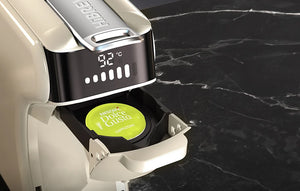 Универсална машина за еспресо 5in1 HiBREW H1B, 20 бара, 1450W, 210 мл, Съвместима с Nespresso капсули, Dolce Gusto, KCup, ESE капсули и смляно кафе, Крем