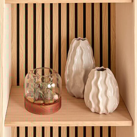 Ваза atmosphera Sandri, 17 cm, Бял, Керамика