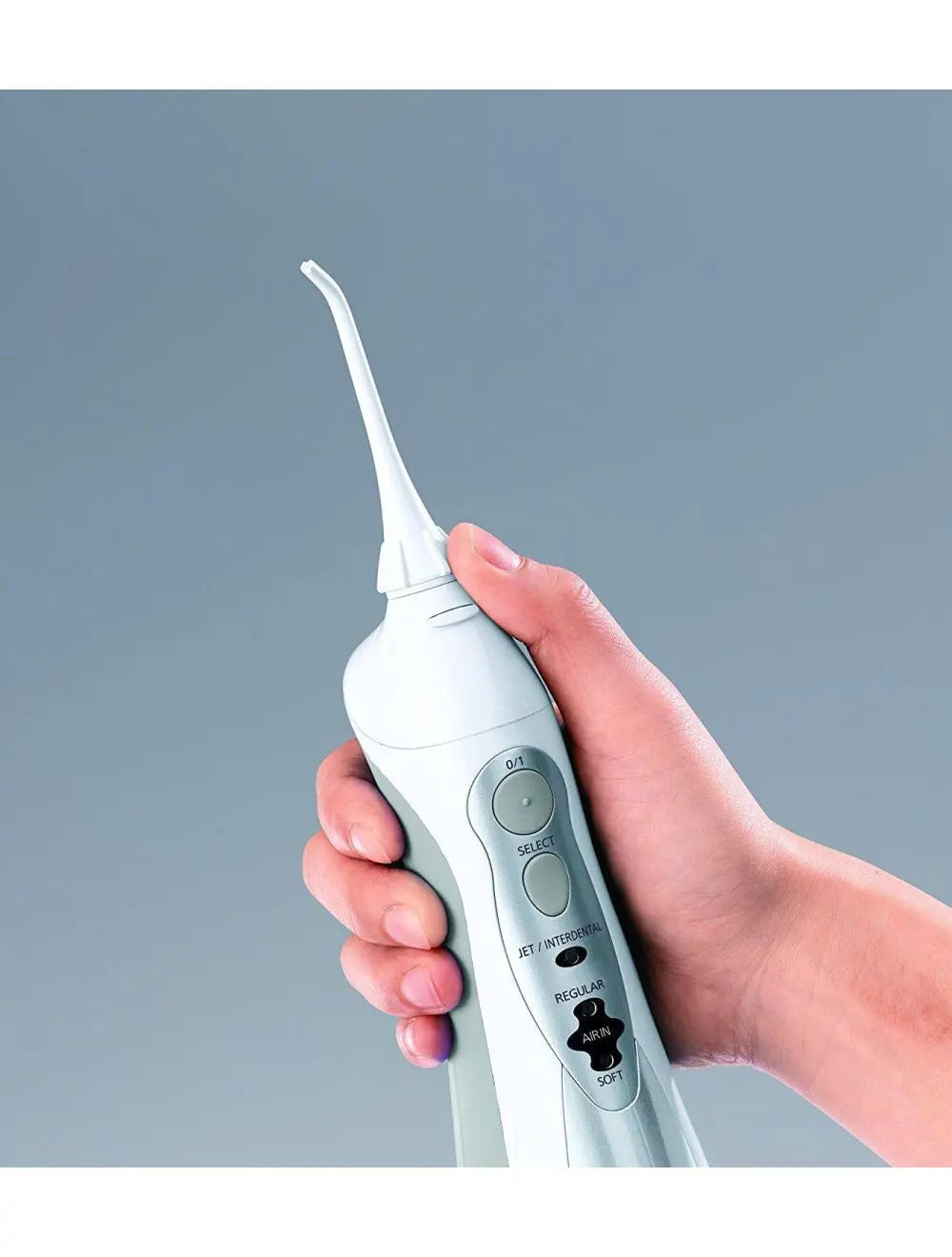 Зъбен душ Panasonic EW1411H845, Батерия, Почистване на парадонтални джобове, Бял/Сребрист