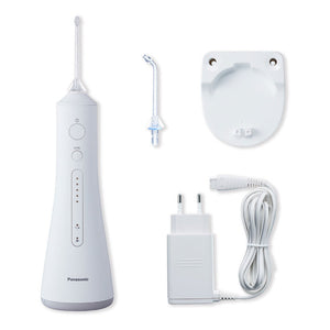 Зъбен душ Panasonic EW1511W503, Ултразвукова технология, 5 програми, Бял/Сребрист