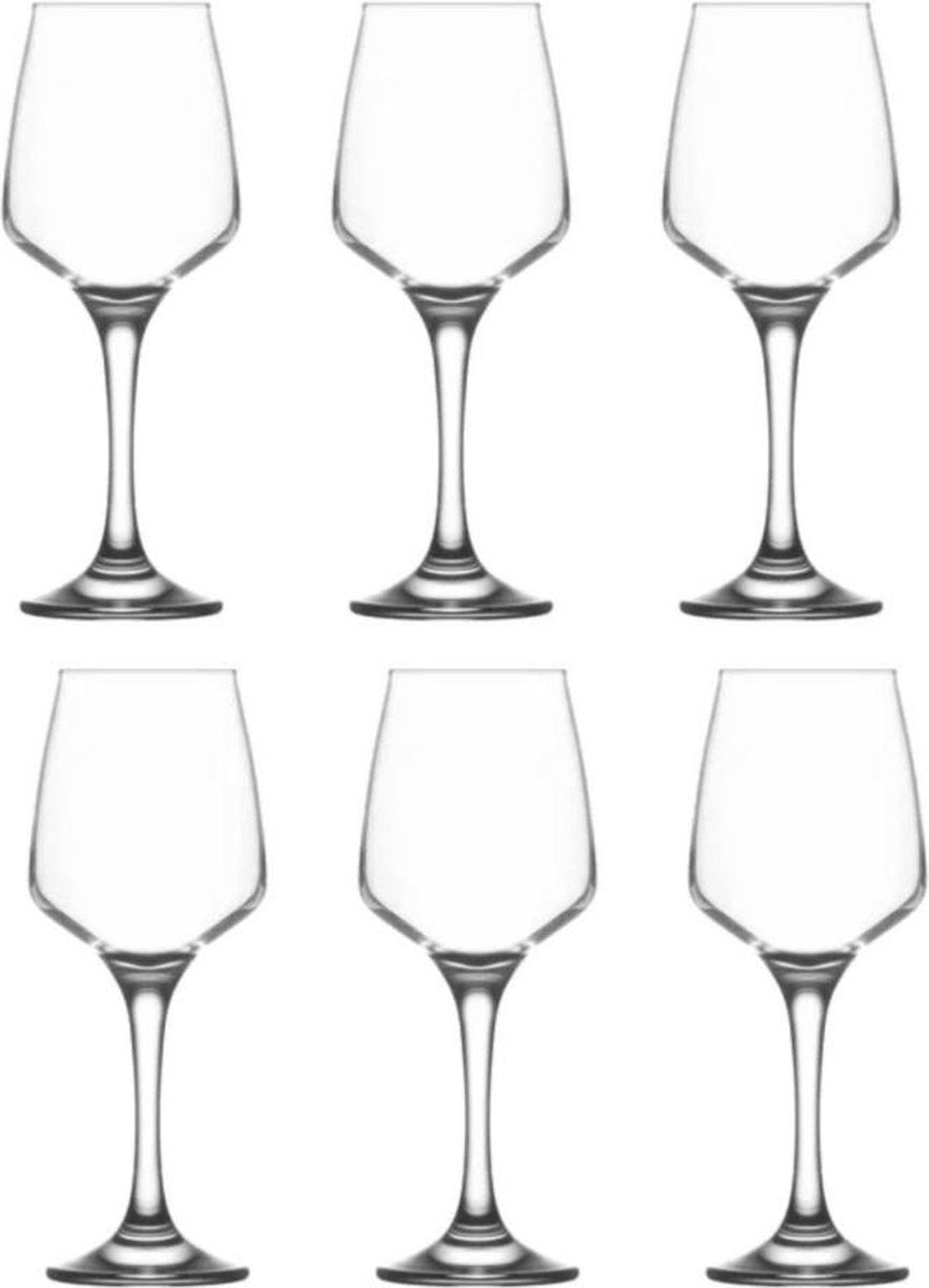 Сет чаши за червено вино LAV Lal, 330 мл, 6 бр