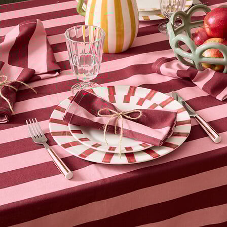 Комплект салфетки atmosphera Cherry, Памук, Червен, 40x40 cm, 4 бр