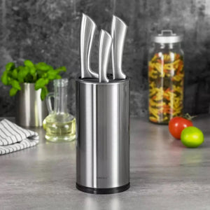 Кръгла поставка за ножове KingHoff 1654, Инокс