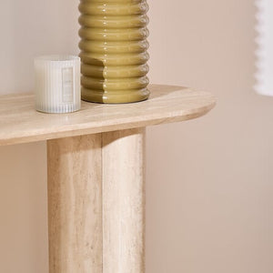 Конзолна маса atmosphera Anaya, MDF травертинов ефект,  110x35x80 cm