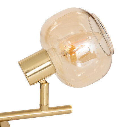 Лампа atmosphera Pilia, 28x11x19 cm, Стъкло Кехлибар