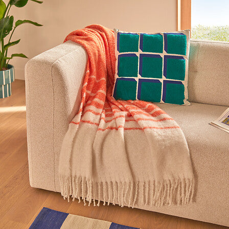 Декоративно одеяло atmosphera Flow, Мохер, 130x180 cm