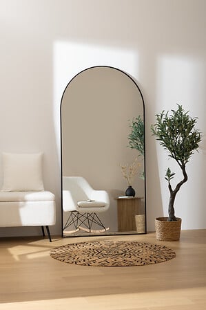 Огледало atmosphera Alice, 177x91 cm, MDF, Черен